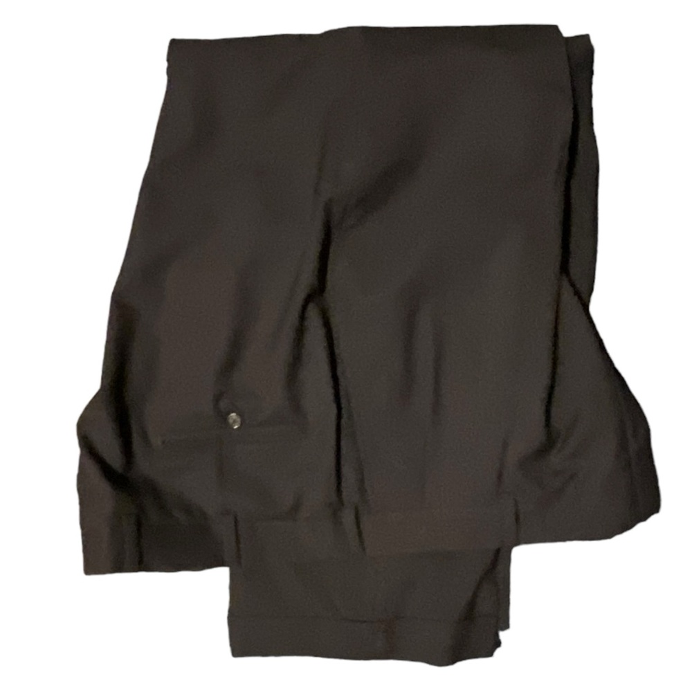 Burberry’s  Vintage Men’s Black Pleated 100% Wool Cuffed Pants